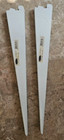 Lot of 2)  White Rubbermaid  14.5"  Twin Track Shelving Bracket