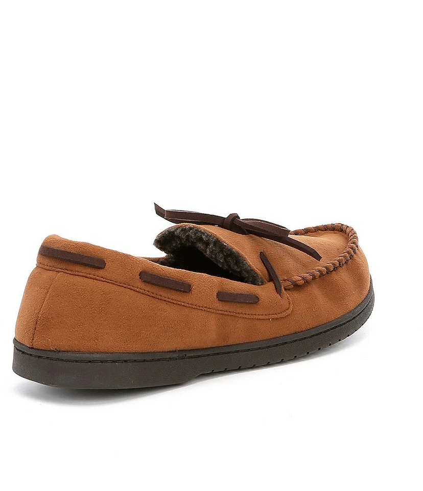 ROUNDTREE & YORKE 男式记忆泡沫莫卡辛屋拖鞋 CHESTNUT 小号 7-8 — 第 2/4 张图片