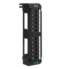 Icc ICMPP12V60 Patch Panel, Vertical, Cat 6, 12-port