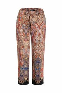 Cambio Trousers Cambio CULOTTE WITH PAISLEY DESIGN-NAVY BLUE NEU/38 RRP  139,90 € | eBay