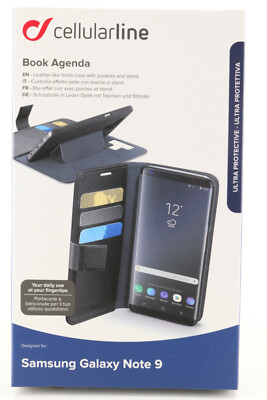 Cellularline Book Agenda Handy Tasche Samsung Galaxy Note 9 Hülle Cover 496
