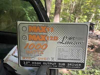 Lanzar MAXP124D 1-Way 12in. Car Subwoofer