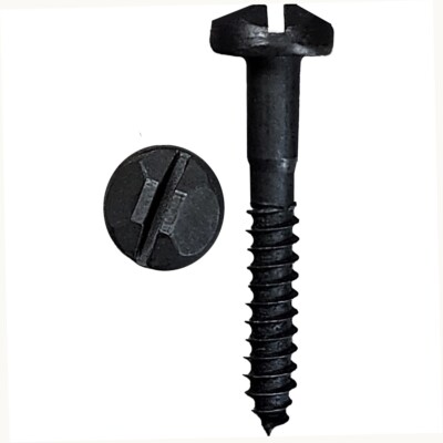Rustic Pyramid Head Screw #12 x 1 1/2'' Black Phosphate finish