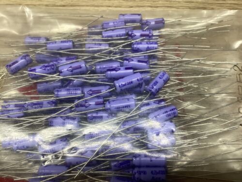 Matsushita Electric Electrolytic Capacitor 4.7uf 35v 100 Pieces 8416 #70B3PR3*CO - Picture 3 of 3