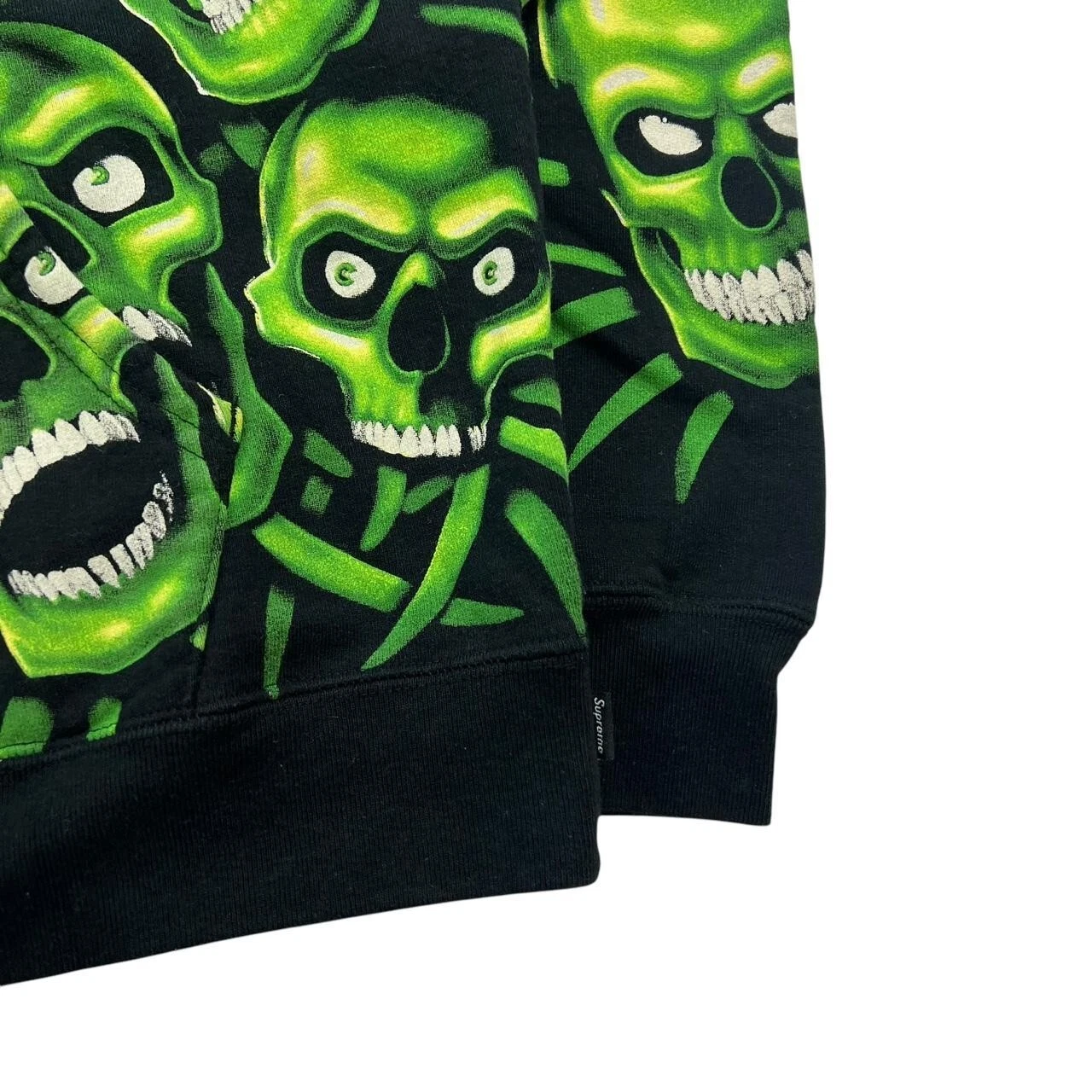 Felpa con cappuccio Supreme Green Skull Pile Medium