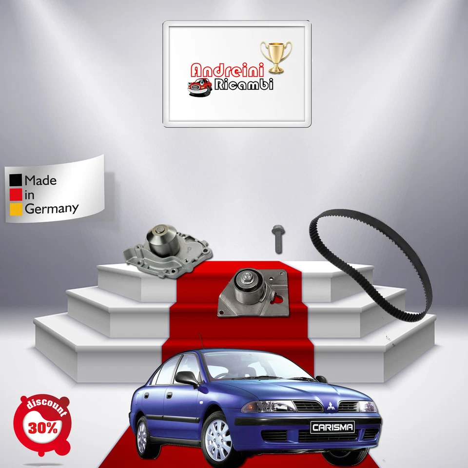 KIT DISTRIBUZIONE + POMPA ACQUA MITSUBISHI CARISMA 1.9 75KW DAL 2004 -> FP04441V - Immagine 2 di 2