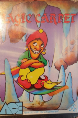 Magic Carpet (Ace Games 1986) Commodore C 64 (Tape, Manual, clam-Box) Classic