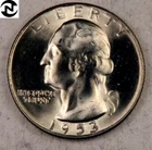 1953-S Washington Quarter ~ Gem BU ~ 90% Silver ~ 1 Coin