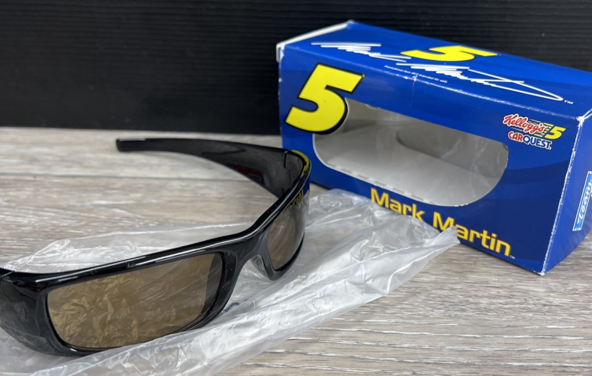 Mark Martin #5 Kellogg's Racing Team NASCAR Sunglasses Dark Shades New-image