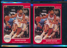 Lot (2) 1984-85 Star #20 Norm Nixon Los Angeles Clippers (HO44)  SWSW6