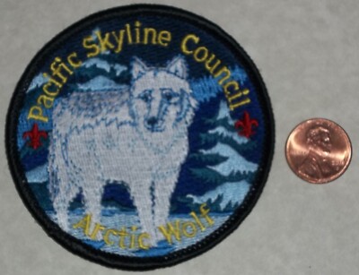 PACIFIC SKYLINE COUNCIL OA 382 SAN FRANCISCO BAY ARTIC WOLF POCKET PATCH 3'' MINT