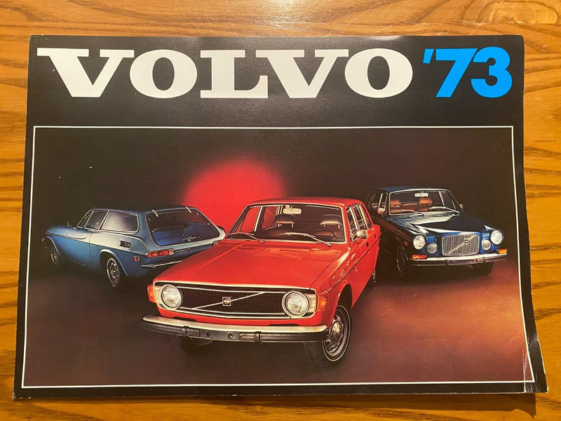 1973 Volvo Sales Brochure - 142, 144, 145, 164E, & 1800ES - 4 pages - Full Color