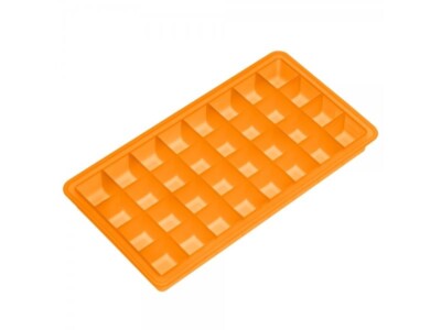 Lurch Eiswürfelbereiter Würfel 2x2cm mango Platin Silikon für 32 Eiswürfel