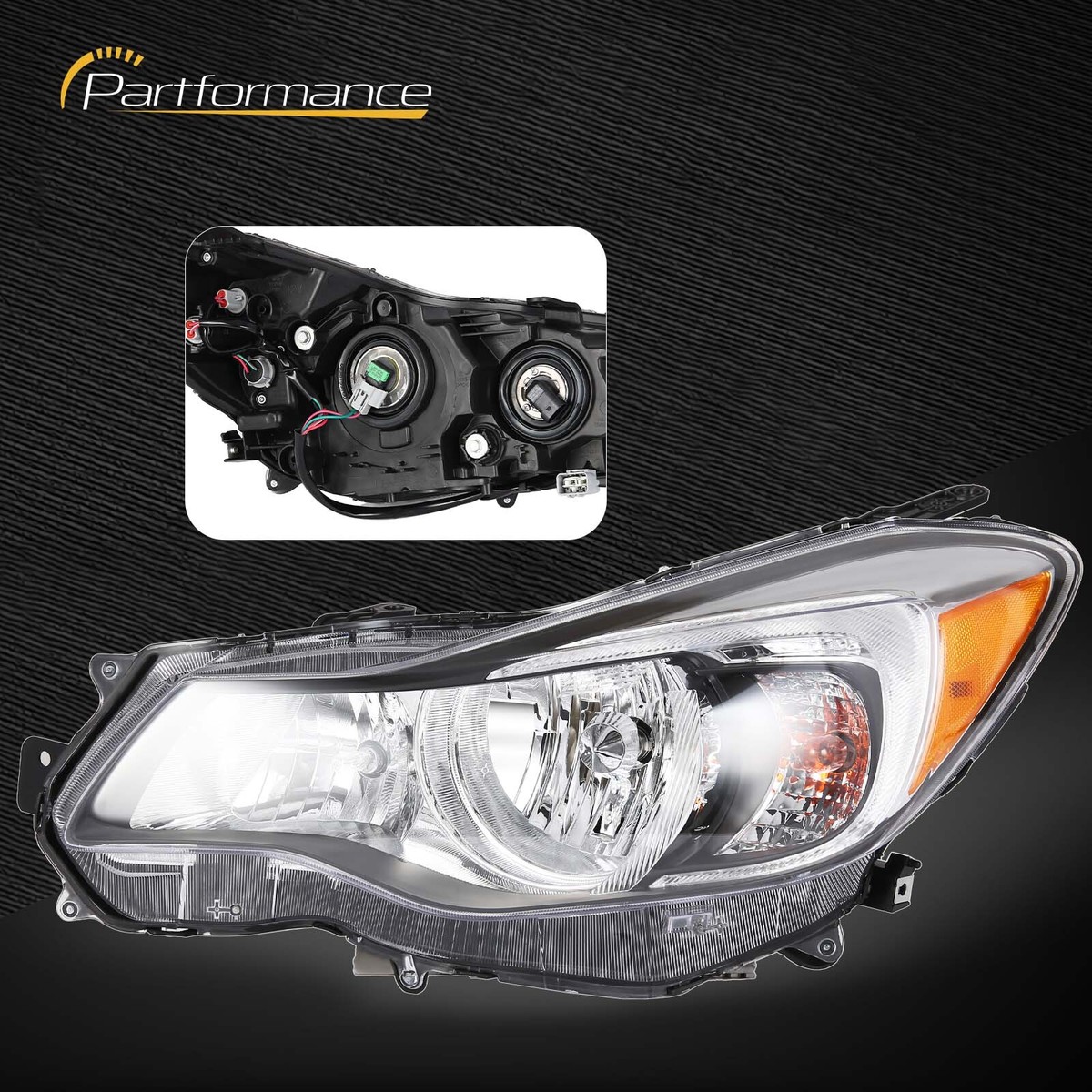 Headlight Assembly Driver Side Fit 2012-2015 Impreza 13-15 XV