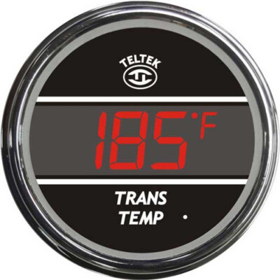Teltek Red Transmission Temperature Gauge for 2005 & Older Kenworth | 107K