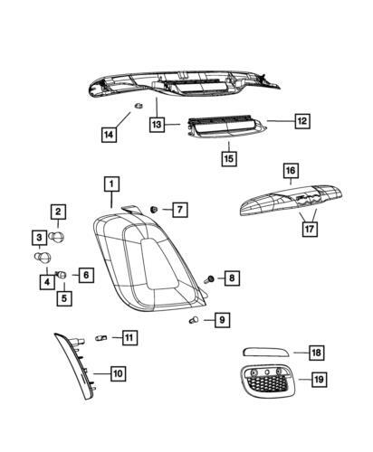 Ensamblaje de luz trasera izquierda para Fiat 500 2013-2019 (N/P 68172251AC)