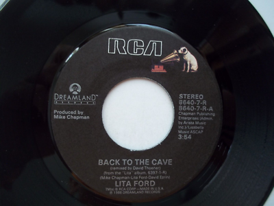 LITA FORD - Back To The Cave / Under The Gun - 45 RPM 7