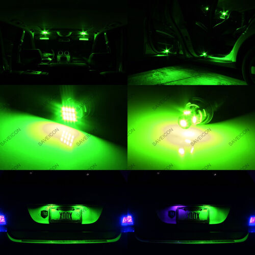 8 x Green LED Interior Light Package For 2007 - 2018 Jeep Wrangler + PRY TOOL - Bild 5 von 7