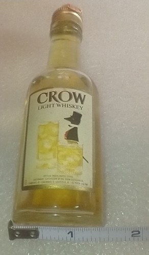 Vintage Rare Crow Light Whiskey Mini Bottles Lot of 3 Circa. 1970's - Picture 13 of 18