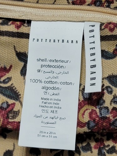 Rawley Print Pillow Cover Pottery Barn 20 x 20 in - Picture 4 of 8