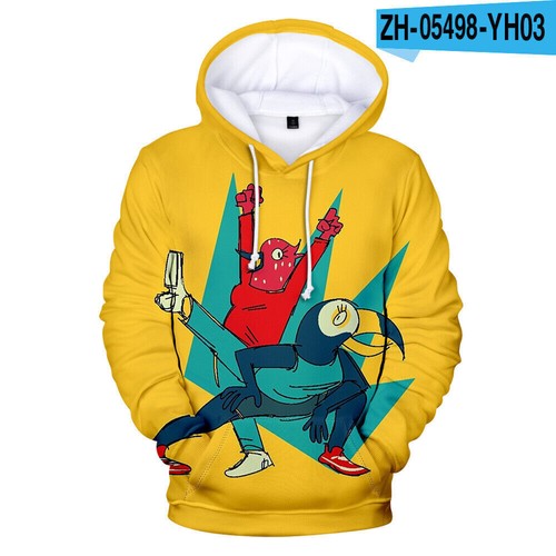 Tuca and Bertie 3D Hoodies Cosplay Cartoon Birds Sweatshirts Jacket Coat Costume - Picture 8 of 27