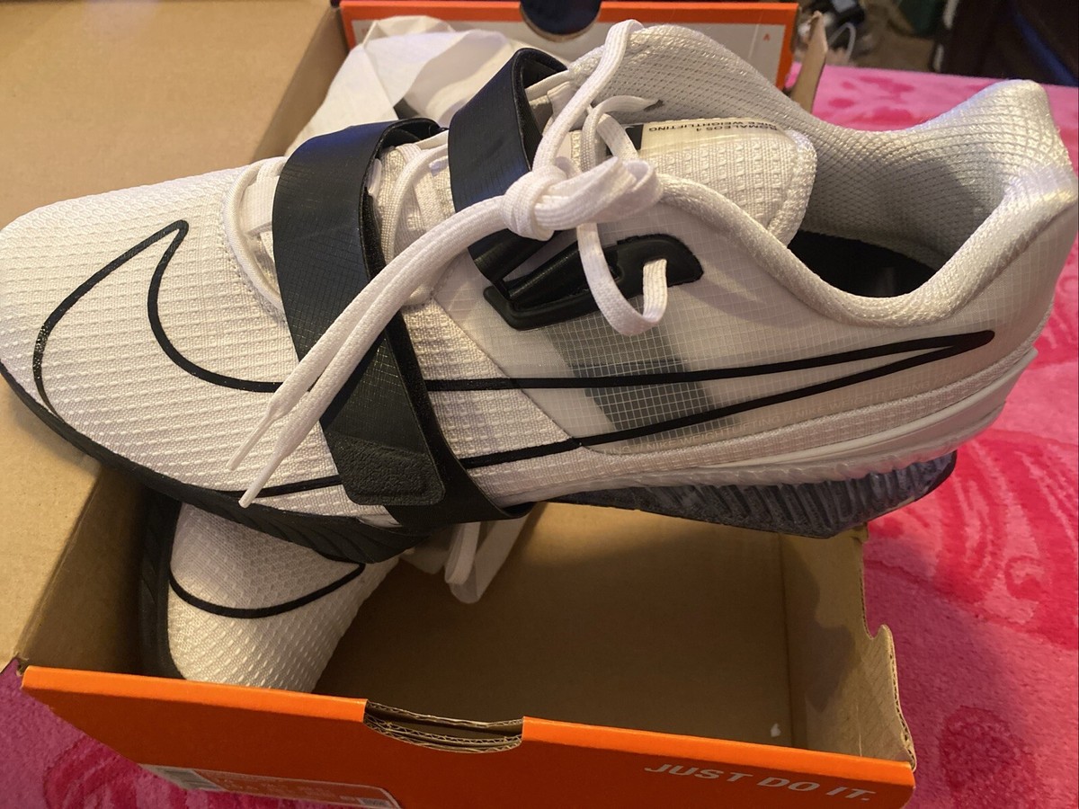 Size 14 New Nike Romaleos White Black Sneakers