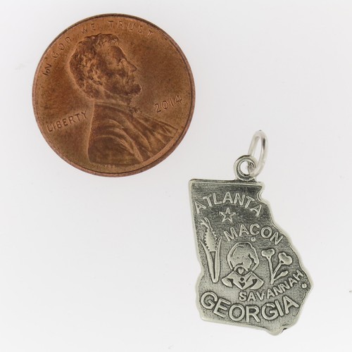 925 Sterling Silver United States Charms All 50 US States Available Made in USA - Picture 20 of 94