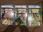 Vintage 80s Marvel Comics  / Iron Man CGC Graded Lot Of 3 Items