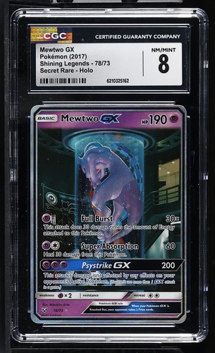 Mewtwo-GX graded CGC 8 for sale on eBay