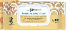 Wipemate EWG-Verified Premium Baby Wipes 99% Water-Based Ultra-Soft