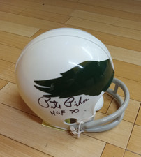 Pete Pihos Signed Mini Helmet Autographed Eagles HOF Free Shipping