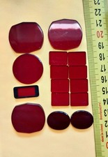 NOS Red LED Watch Crystal Assortment Lot. Many Sizes/Shapes. All In Great Shape.