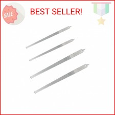 4PC 8 Diamond Dust Nail File - Stainless Steel Nail Dresser - 2PC 9 INCH  2PC 6