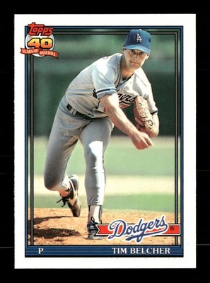1991 Topps #25 Tim Belcher Collector's Edition (Tiffany) Los Angeles Dodgers