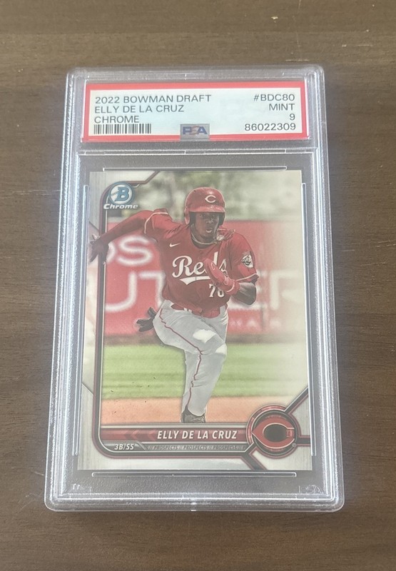 2022 Bowman Draft - Chrome Elly De La Cruz #BDC-80 (RC) PSA 9