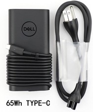 Dell 65W USB-C Laptop Charger for XPS and Latitude 5000 DA65NM190- Power Cord