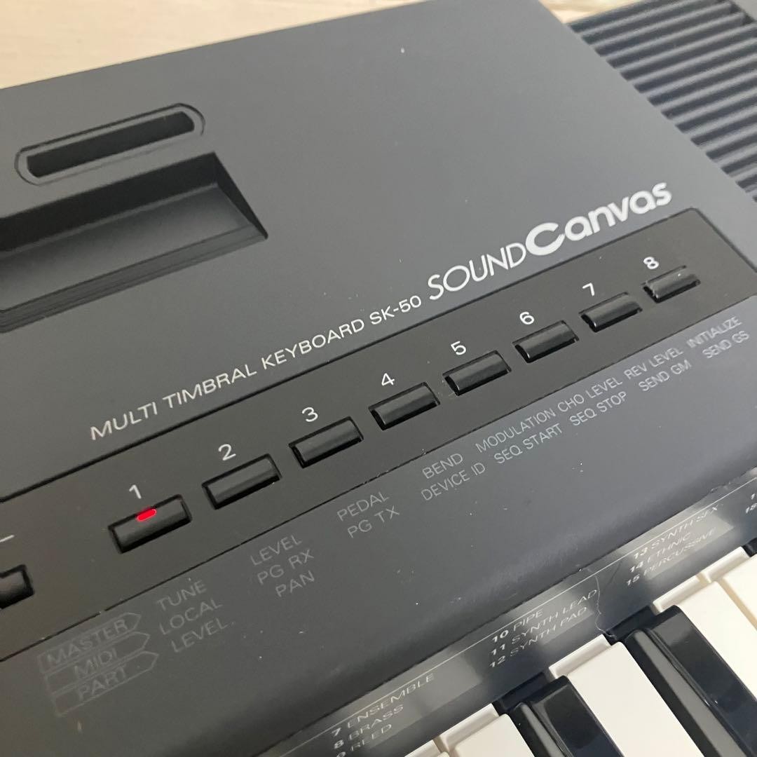 Roland SK-50 Sound Canvas 61-Key Keyboard w/Adapter Stand Tested