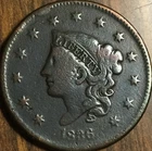 1836 US CORONET HEAD LARGE CENT