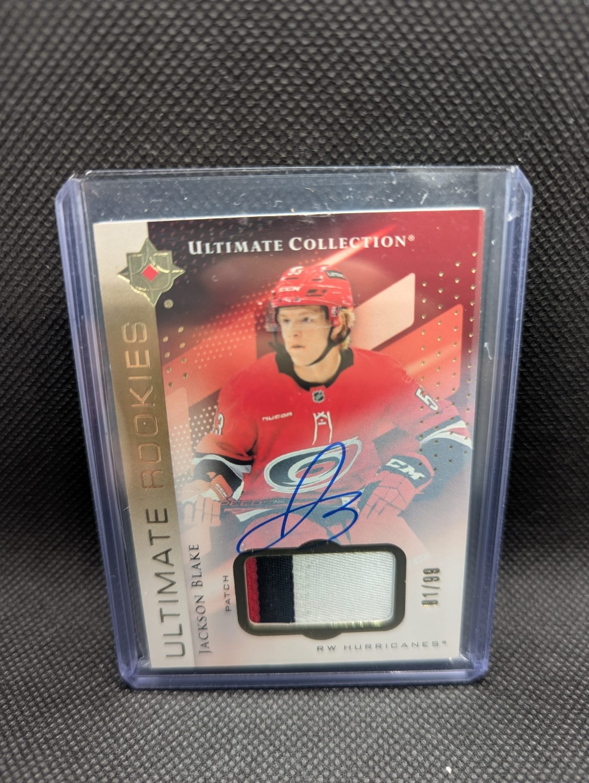 2024-25 ULTIMATE COLLECTION GOLD AUTOGRAPH PATCH ROOKIE JACKSON BLAKE /99 RC 🔥