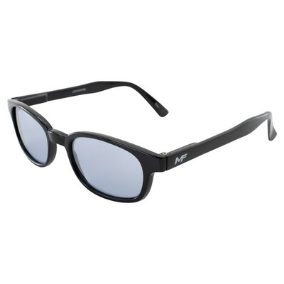 MF LOCKDOWN MOTORCYCLE SUNGLASSES BLACK FRAMES BLUE LENS WITH FREE POUCH  KD'S