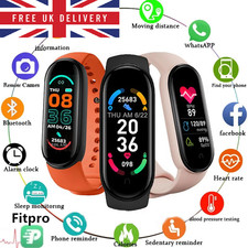 M6 Smart Watch for Men & Women- Fitness Tracker Sports Band, Heart Waterproof UK