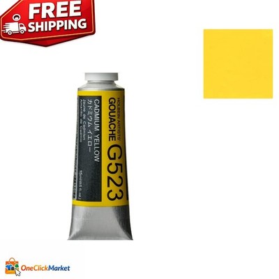 Matte Finish Cadmium Yellow Artists' Gouache - 15 ml, Safe for Creative Souls