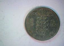 Belgium 1967 5 Francs Belgium 5 Francs (French legend, Baudouin I) Coin