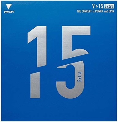 VICTAS V15 Extra Table Tennis Rubber Black 020461 Available in 2 Sizes NEW