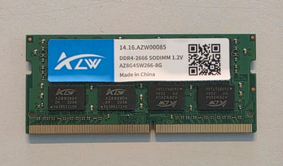 AZW 8GB DDR4-2666 SODIMM RAM - AZ8G4SW266-8G