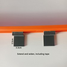 Wall Track Mount Hot Wheels Track Compatible  Lot Of 15-Adhesive fixation