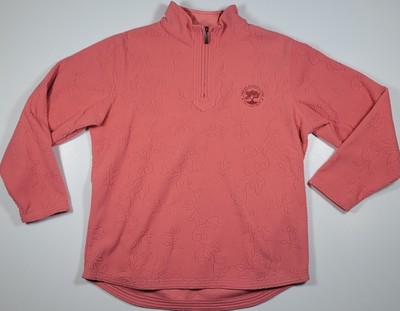 2004 US Open Golf Womens Medium  Golf 1/4 Zip Sweatshirt Floral Orchards Notes 