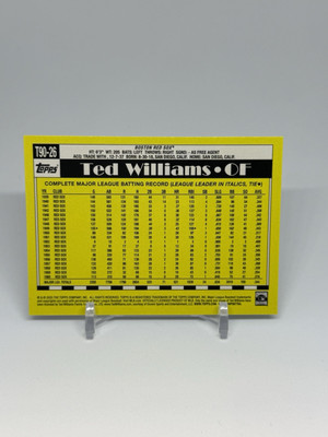 2025 Topps Series 1 - Ted Williams - 1990 35th Anniversary