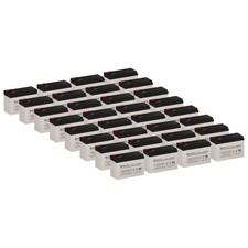 12 Volt 7.5 Amp F2 SLA AGM Battery Set of 32 by SigmasTek SP12-7.5 T2 