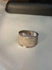 925 Vintage Texturized Sterling Silver Ring Band Stamped Size6.25/ 5.8g [P22]  — photo 4